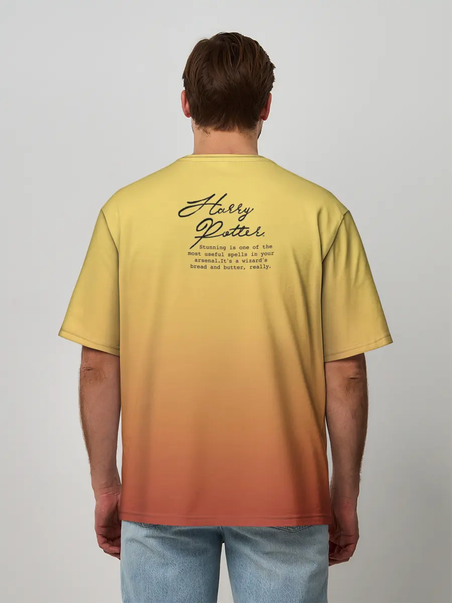 Мужская футболка оверсайз / Гарри Поттер