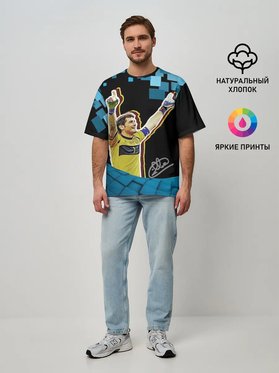 Мужская футболка оверсайз / Iker Casillas