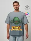 Мужская футболка оверсайз / Space Invaders | Old game