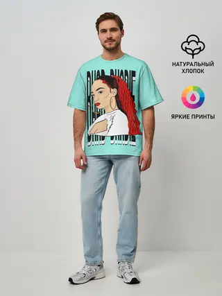 Мужская футболка оверсайз / Bad Bhabi