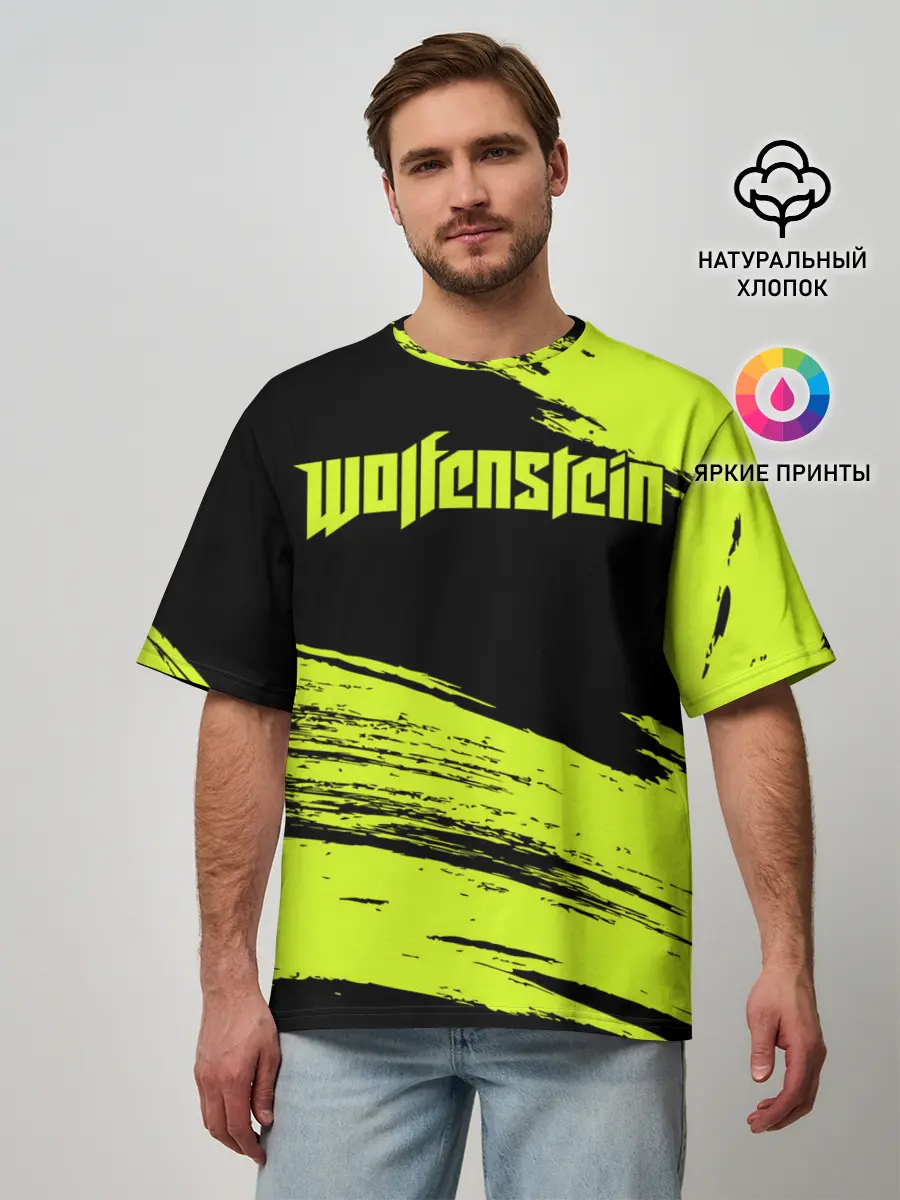 Мужская футболка оверсайз / Wolfenstein