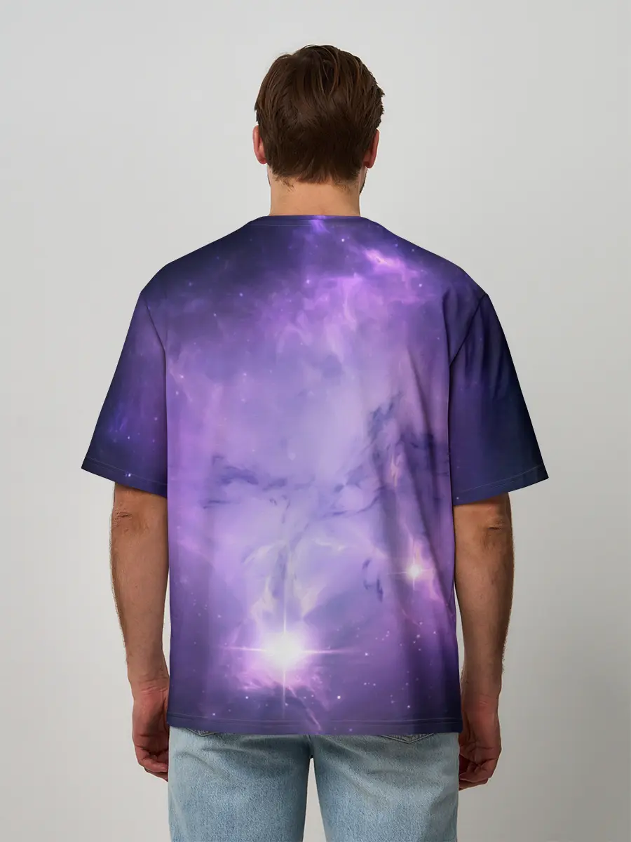 Мужская футболка оверсайз / дневная фурия