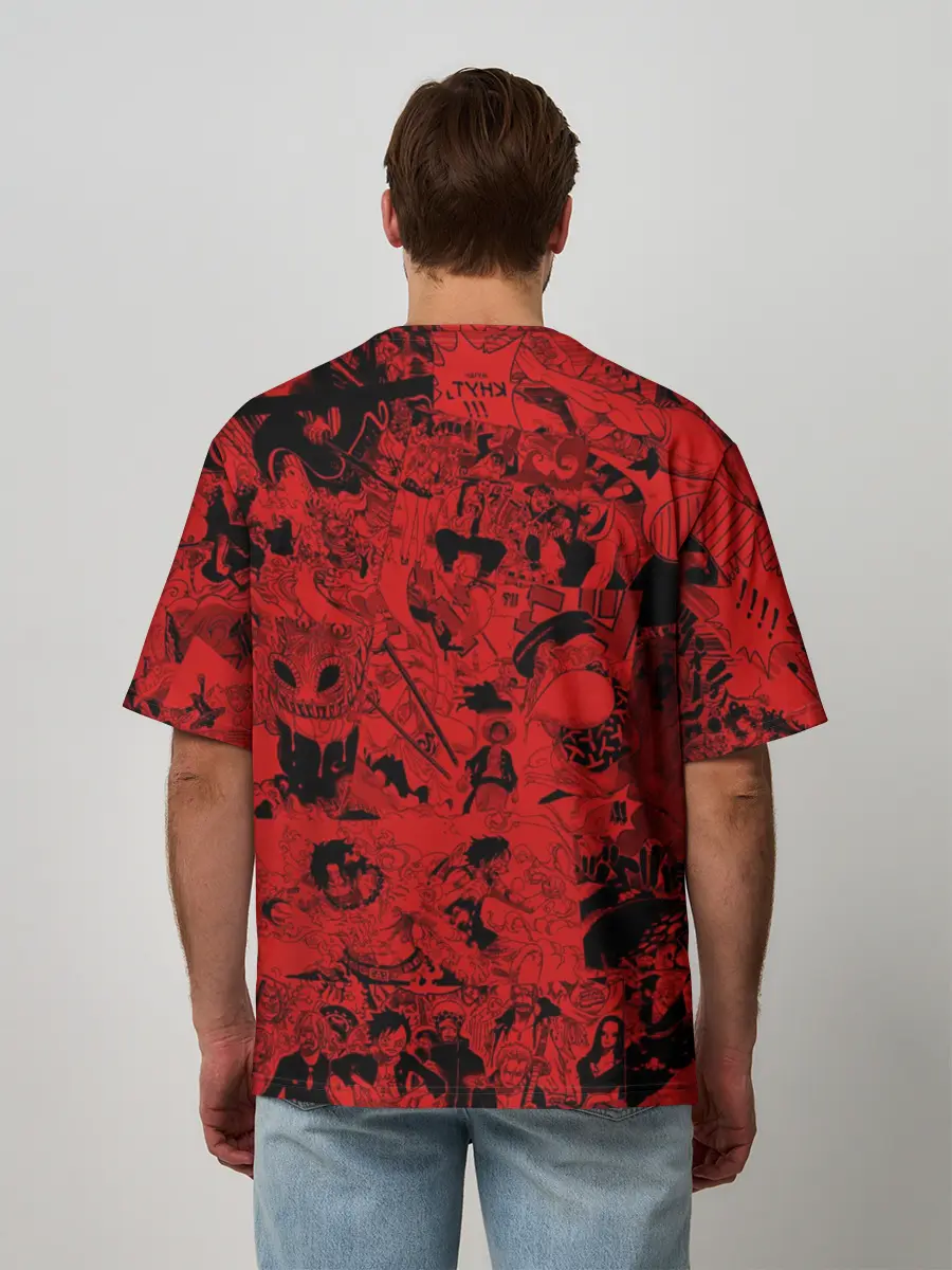 Мужская футболка оверсайз / Манки Д. Луффи, One Piece