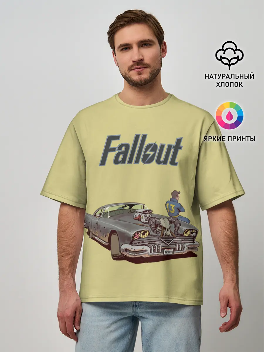 Мужская футболка оверсайз / Убежище 13