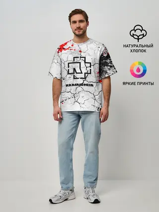 Мужская футболка оверсайз / RAMMSTEIN