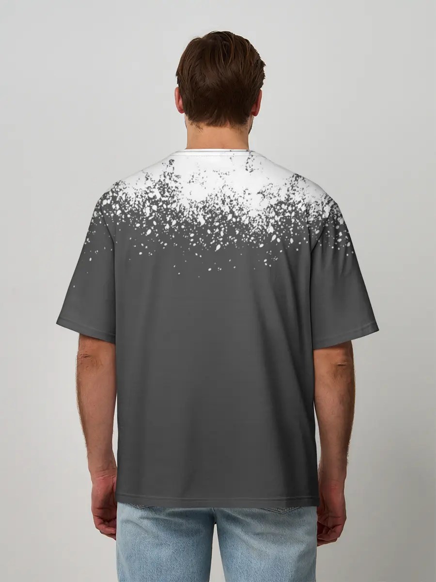 Мужская футболка оверсайз / КТО КРЕСТ | ИГРА В КАЛЬМАРА