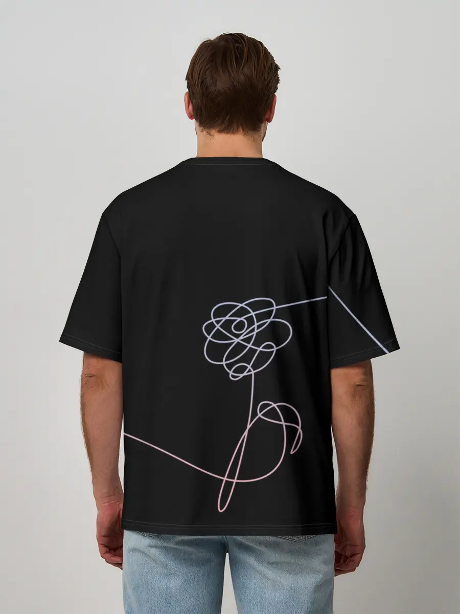 Мужская футболка оверсайз / LOVE YOURSELF_5