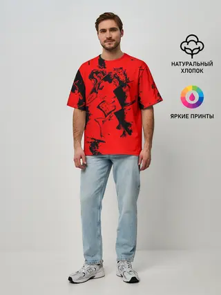 Мужская футболка оверсайз / JoJo Bizarre Adventure