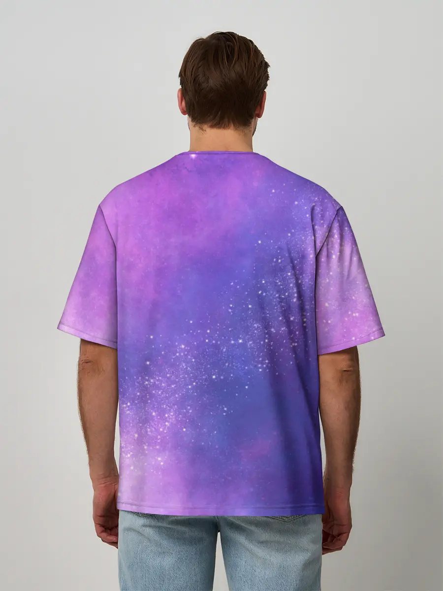 Мужская футболка оверсайз / Сатурн