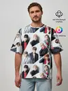 Мужская футболка оверсайз / BTS COLLAGE
