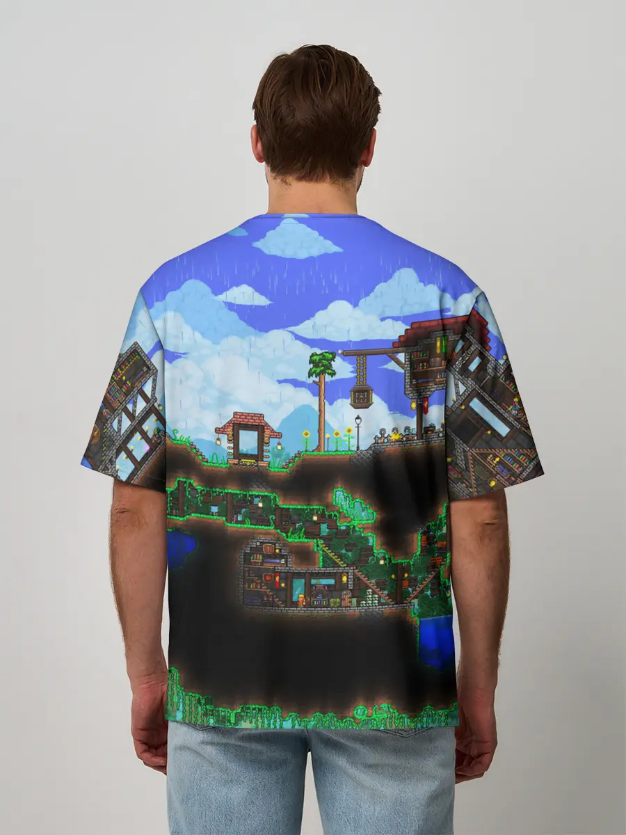 Мужская футболка оверсайз / TERRARIA