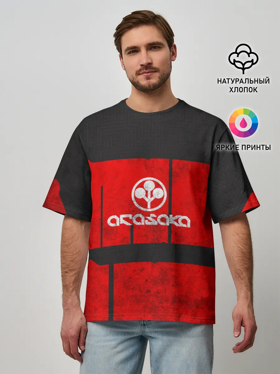 Мужская футболка оверсайз / Arasaka corp.