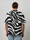 Мужская футболка оверсайз / Зебра