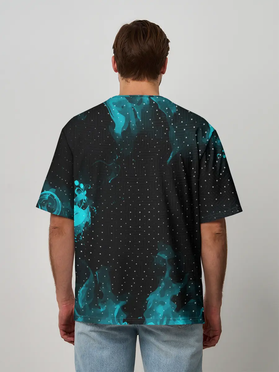 Мужская футболка оверсайз / AMONG US / АМОНГ АС