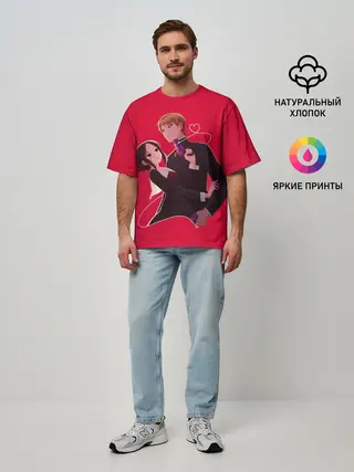 Мужская футболка оверсайз / Miyuki Kaguya Love