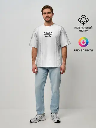 Мужская футболка оверсайз / AUDI