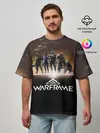 Мужская футболка оверсайз / WARFRAME Planet
