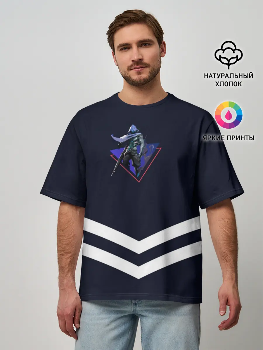 Мужская футболка оверсайз / Valorant