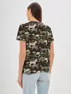 Женская базовая футболка / Камуфляж