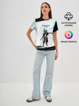 Женская базовая футболка / АССАСИН КРИД | ASSASSINS CREED VALHALLA