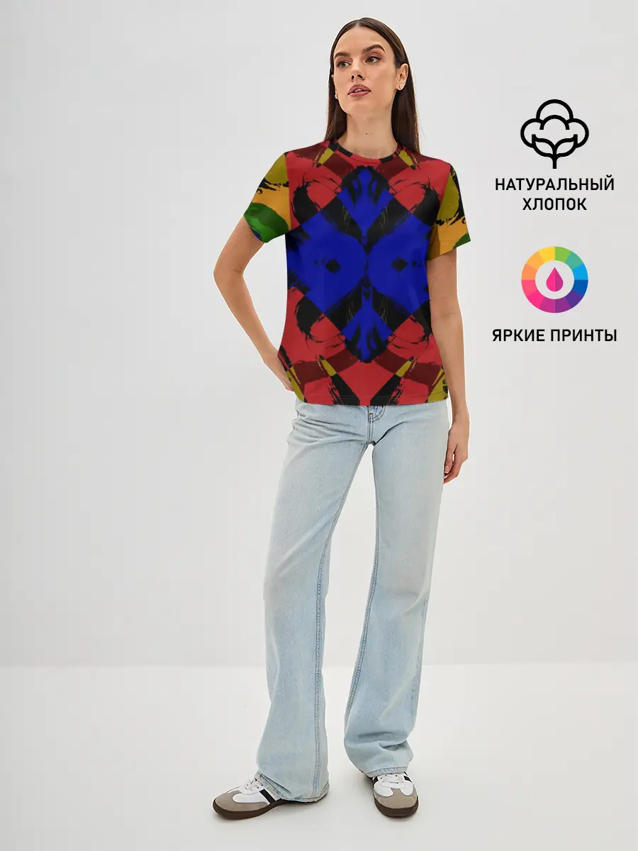 Женская базовая футболка / Абстракция