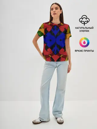 Женская базовая футболка / Абстракция