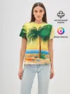 Женская базовая футболка / Пляж
