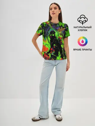 Женская базовая футболка / Граффити