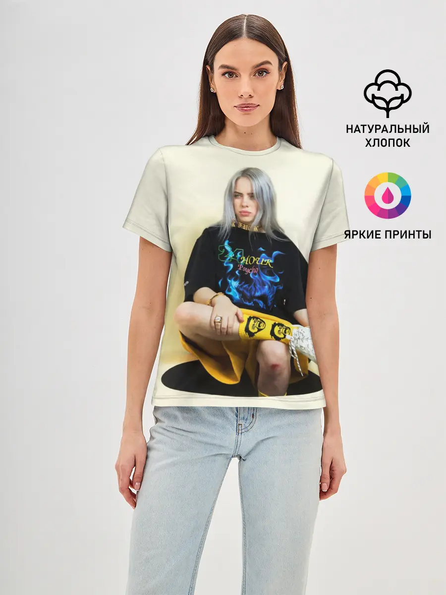 Женская базовая футболка / Billie Eilish