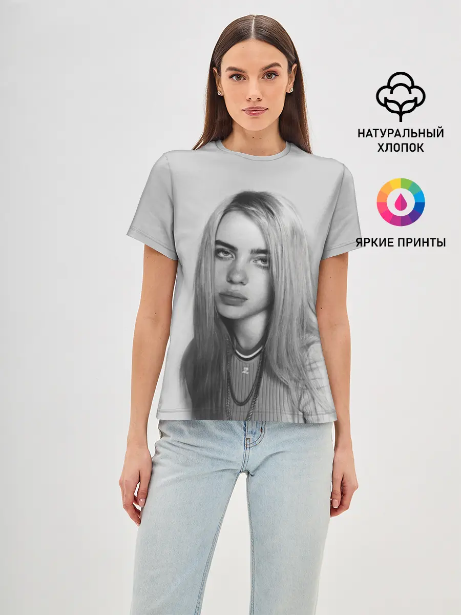 Женская базовая футболка / BILLIE EILISH