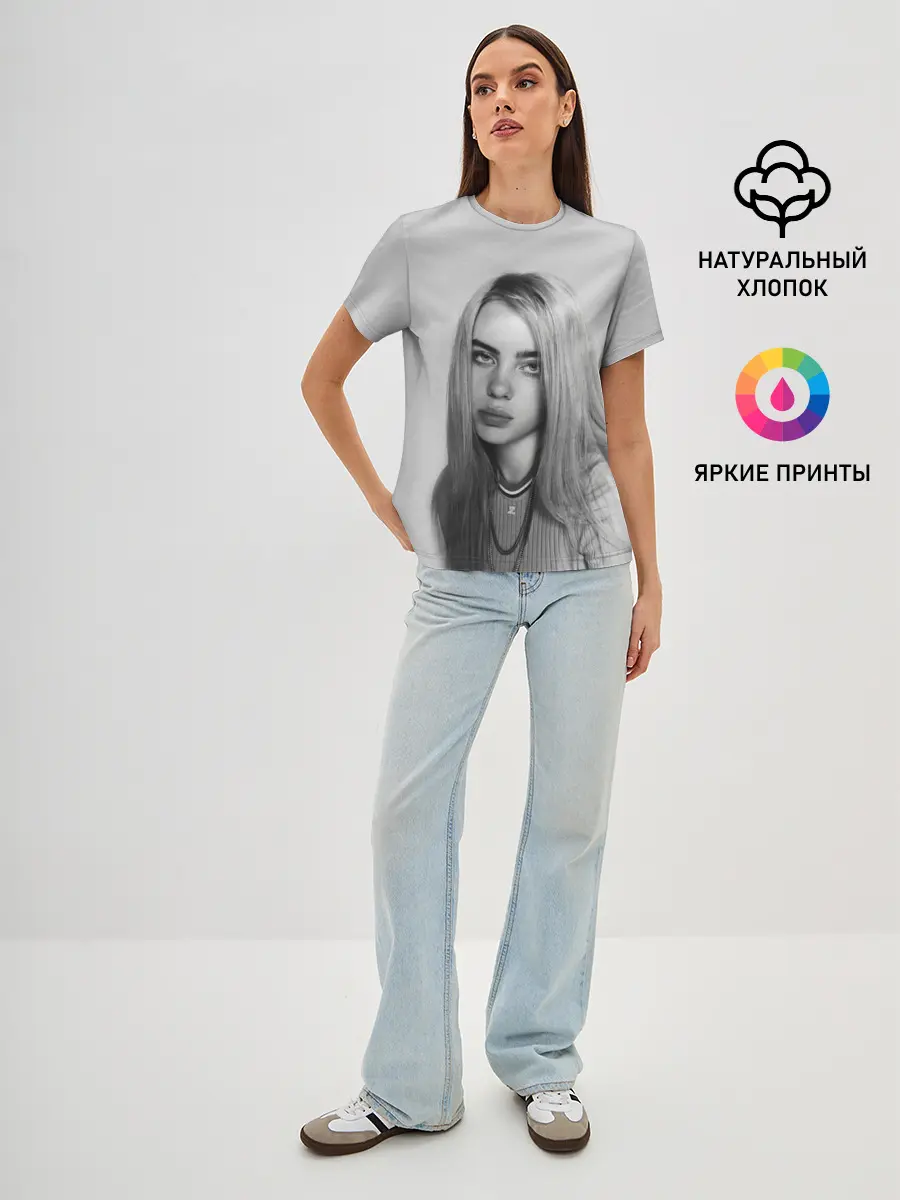 Женская базовая футболка / BILLIE EILISH