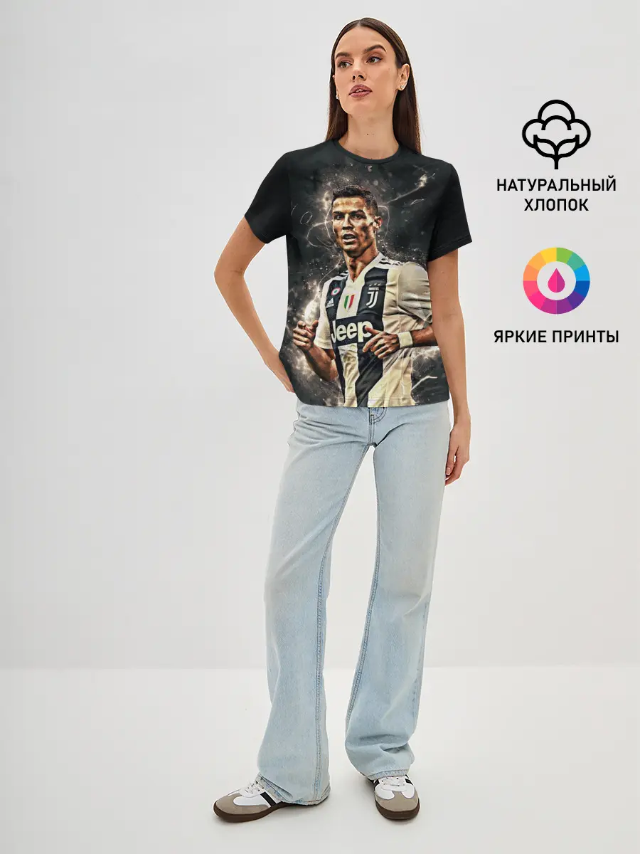 Женская базовая футболка / Криштиану Роналду