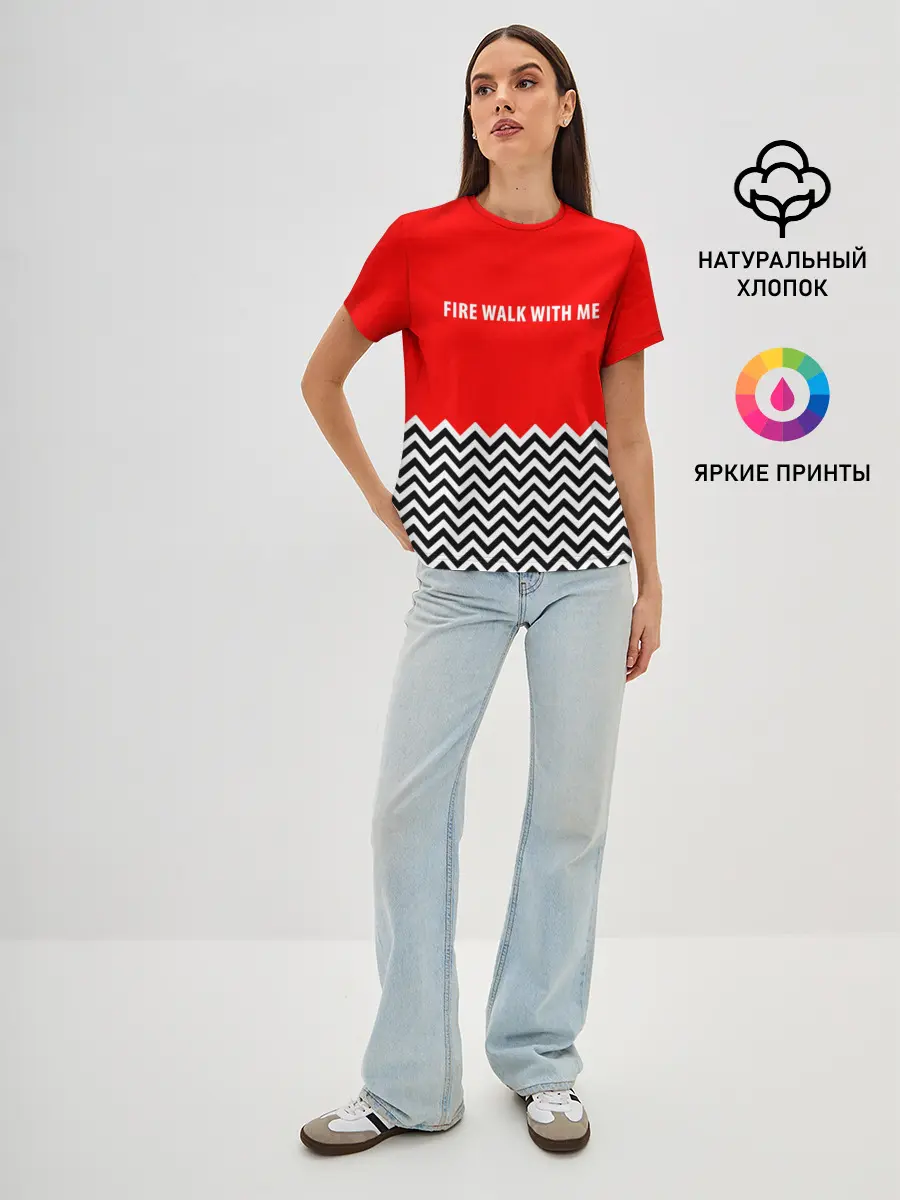 Женская базовая футболка / Twin Peaks