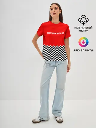 Женская базовая футболка / Twin Peaks