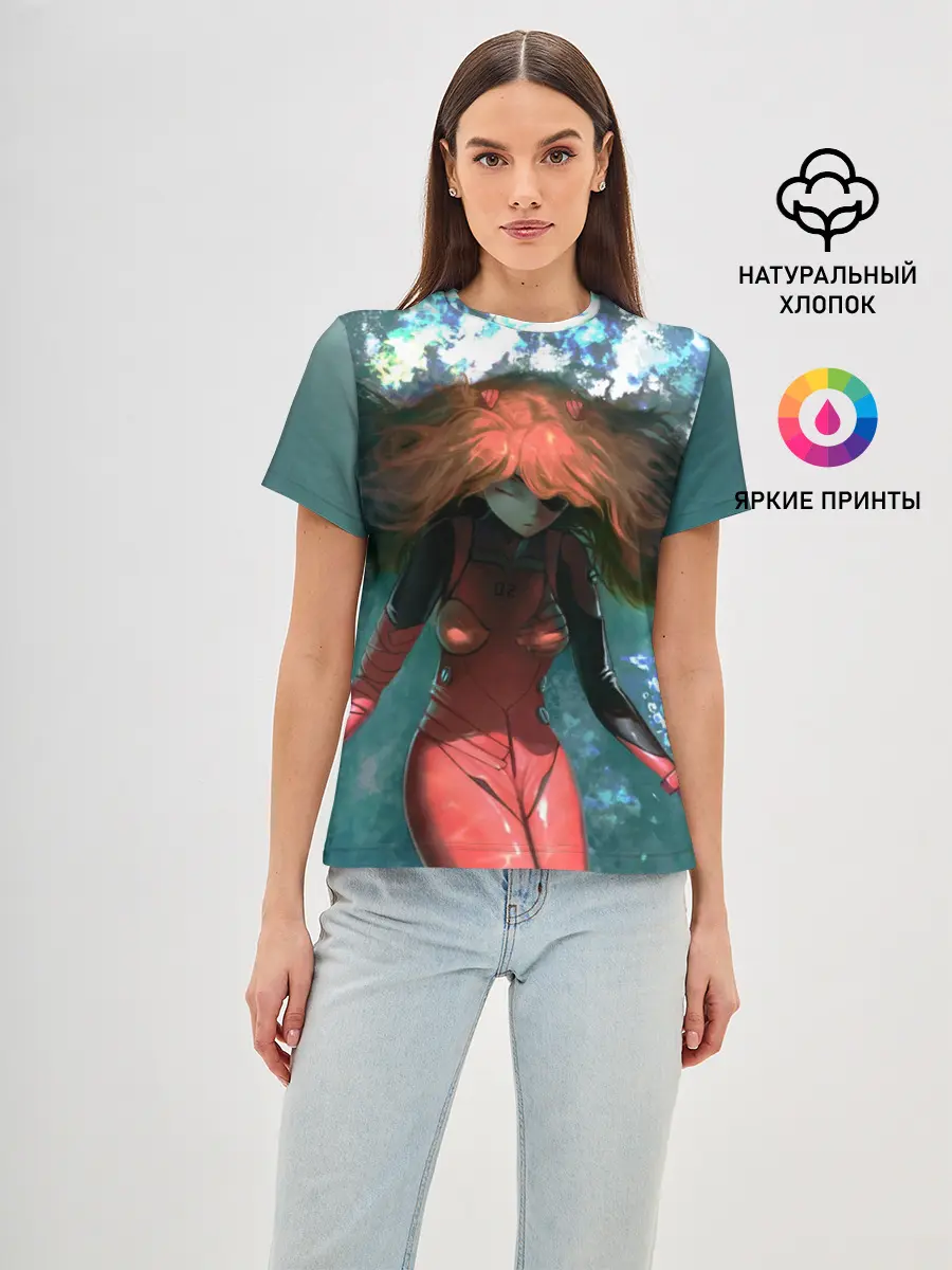 Женская базовая футболка / Rei Ayanami