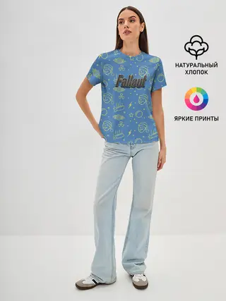 Женская базовая футболка / Фаллаут Арт