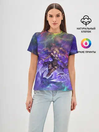 Женская базовая футболка / Ифрит | Геншин Импакт