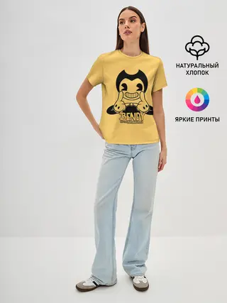 Женская базовая футболка / Bendy And The Ink Machine