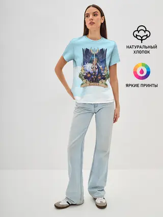 Женская базовая футболка / Genshin Impact