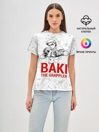 Женская базовая футболка / Baki the Grappler