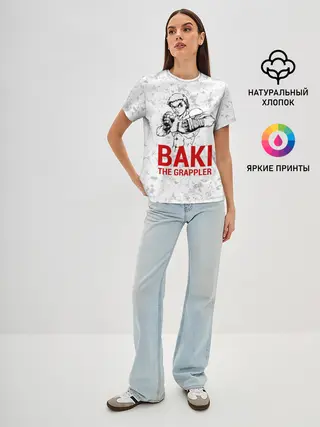 Женская базовая футболка / Baki the Grappler