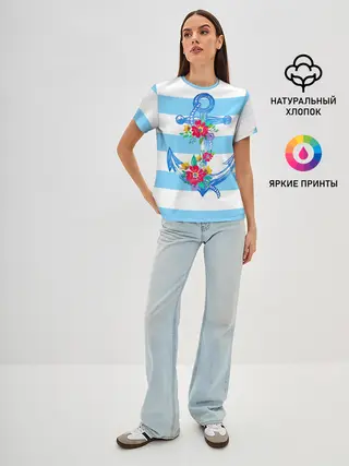 Женская базовая футболка / Якорь