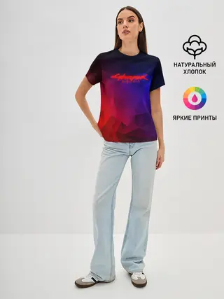 Женская базовая футболка / CYBERPUNK 2077 | КИБЕРПАНК 2077