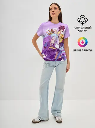 Женская базовая футболка / No Life