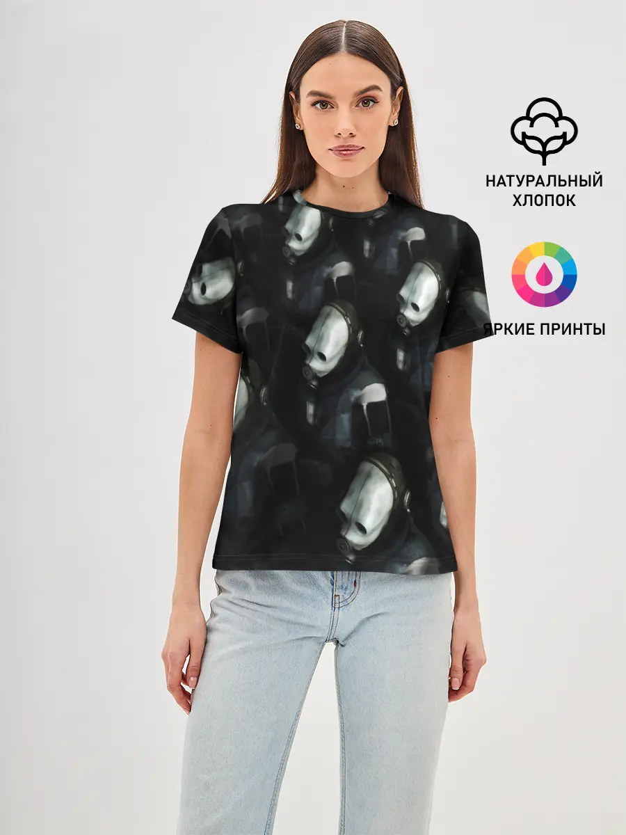 Женская базовая футболка / half-life