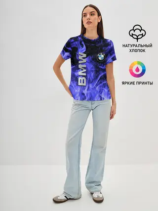 Женская базовая футболка / BMW