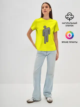 Женская базовая футболка / billie eilish