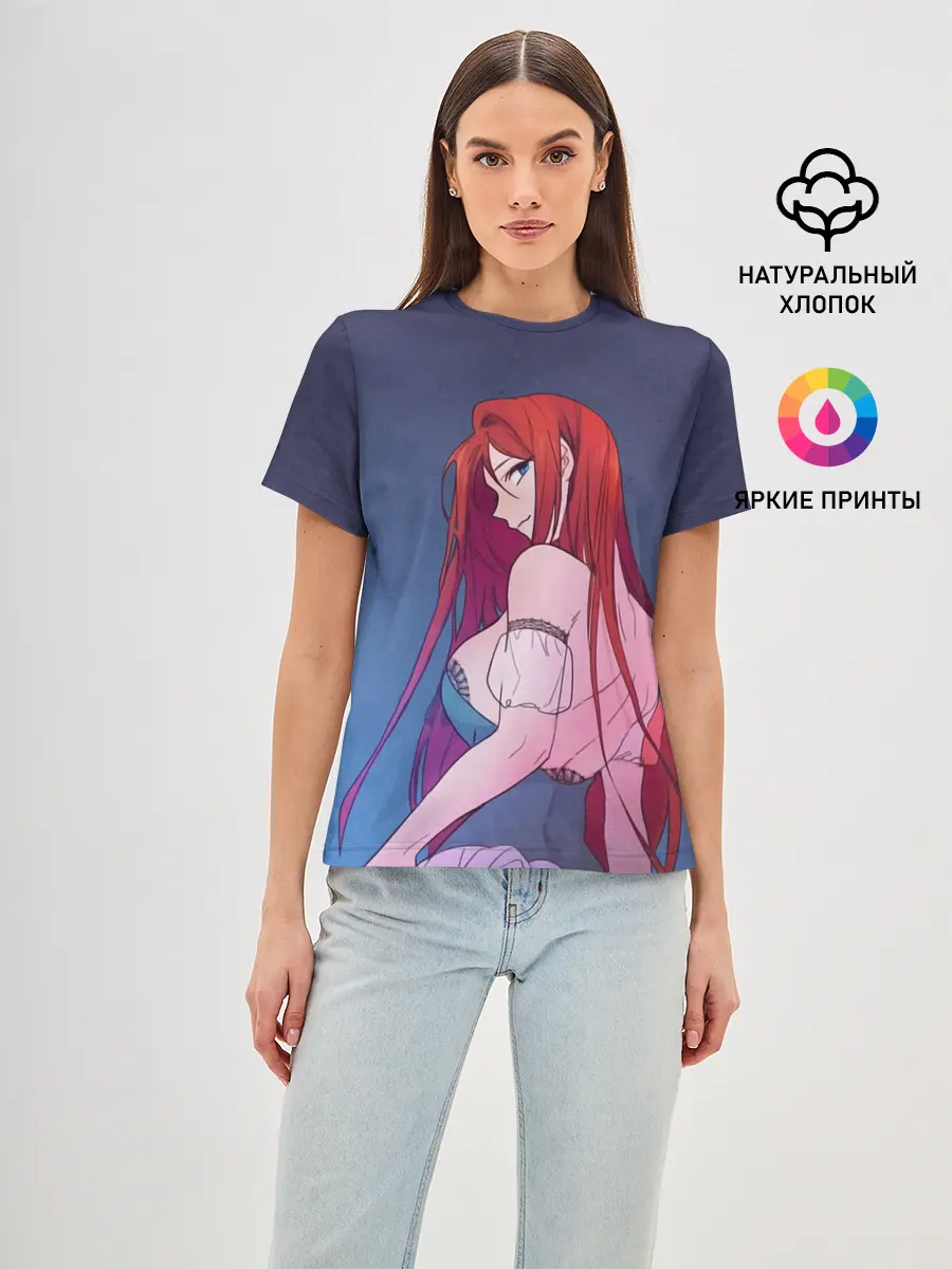 Женская базовая футболка / Манхва Моя Ведьма