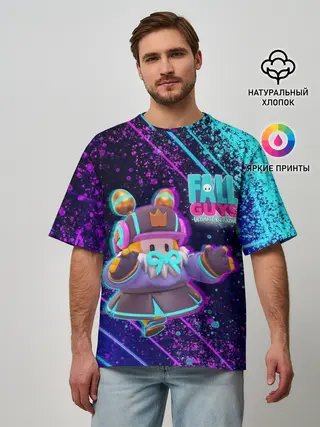 Мужская футболка оверсайз / Fall Guys | Season 4