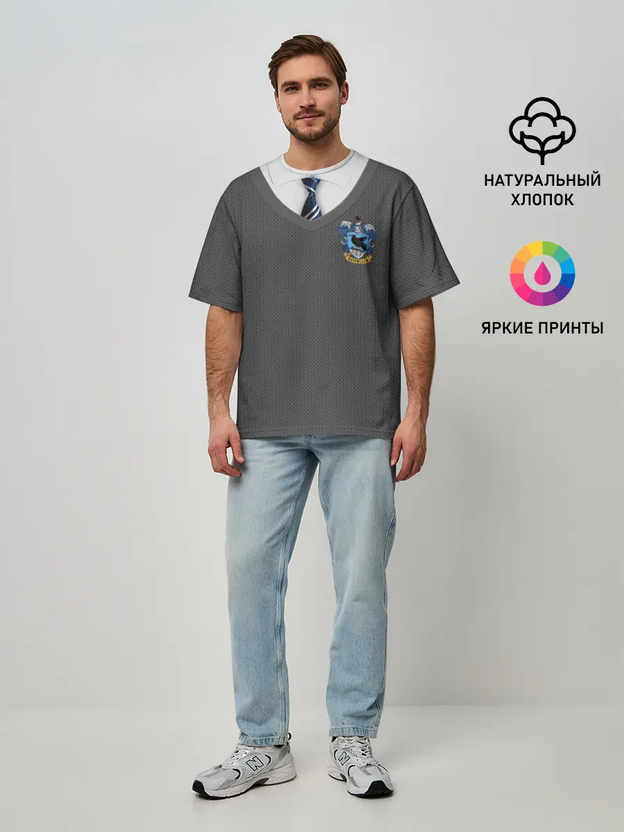 Мужская футболка оверсайз / Форма Когтеврана